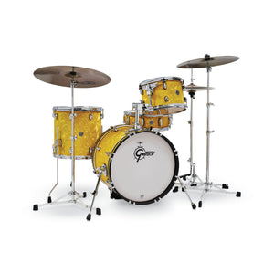 [PREORDER] Gretsch CT1-J484-YSF Catalina Club 4-Piece Drum Shell Kit Set (18inch Bass), Yellow Satin Flame
