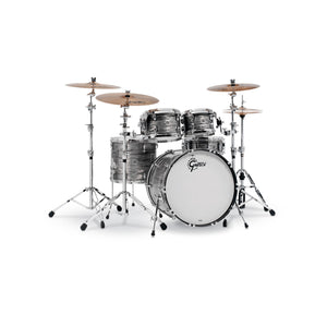 [PREORDER] Gretsch GB-E8256-301 Brooklyn 5-Piece Drum Shell Kit (22inch Bass), Gray Oyster
