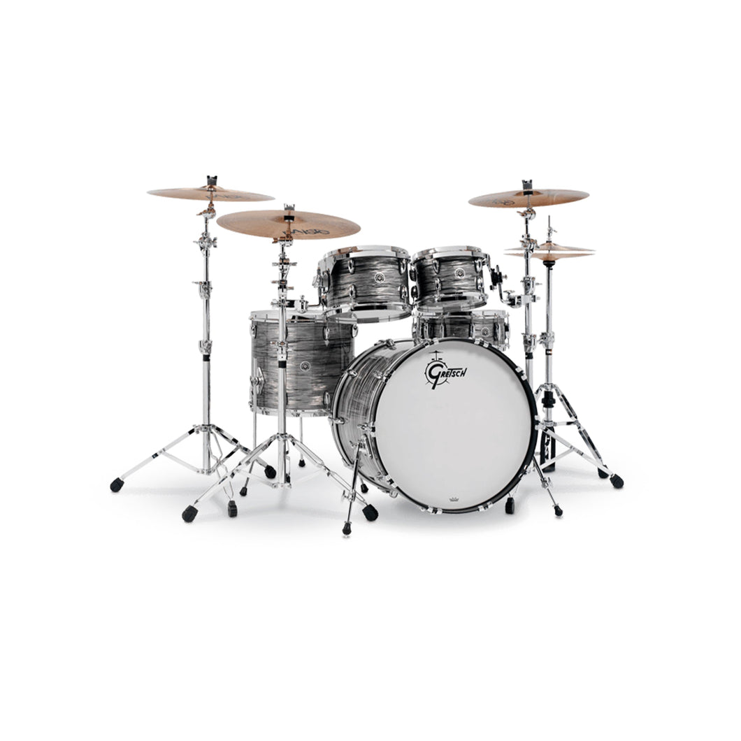 [PREORDER] Gretsch GB-E8256-301 Brooklyn 5-Piece Drum Shell Kit (22inch Bass), Gray Oyster