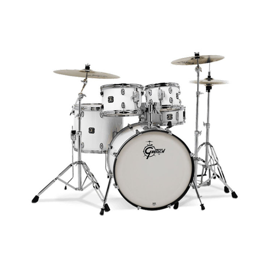 [PREORDER] Gretsch GE4605W Energy 5-Piece Drum Kit w/Hardware(20inch BD), No Cymbals, White