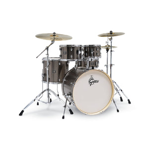 [PREORDER] Gretsch GE4E825GS Energy 5-Piece Drum Kit w/Hardware(22inch BD), No Cymbals, Grey Steel