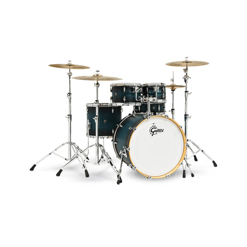 [PREORDER] Gretsch RN2-E825-SABB Renown Maple 5Pc Drum Shell Kit Set (22inch Bass), Satin Antique Blue Burst