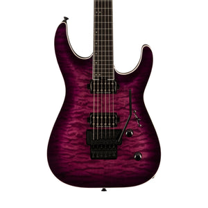 [PREORDER] Jackson Pro Plus Series Dinky DKAQ Electric Guitar, Ebony FB, Transparent Purple Burst