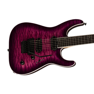 [PREORDER] Jackson Pro Plus Series Dinky DKAQ Electric Guitar, Ebony FB, Transparent Purple Burst