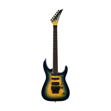 [PREORDER] Jackson Pro Plus Series Soloist SLA3Q Electric Guitar, Ebony FB, Amber Blue Burst