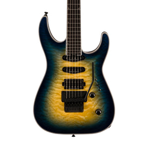 [PREORDER] Jackson Pro Plus Series Soloist SLA3Q Electric Guitar, Ebony FB, Amber Blue Burst
