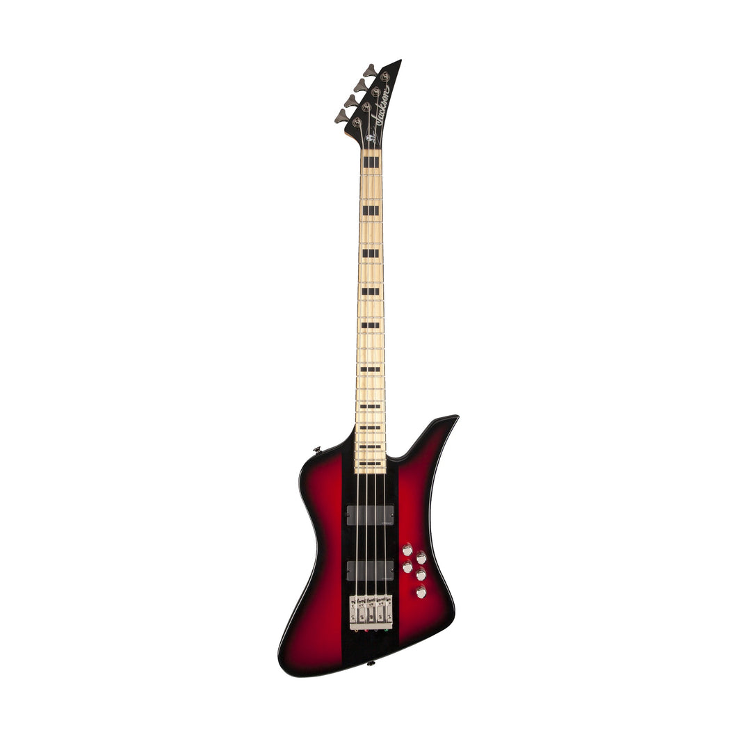 [PREORDER] Jackson X Series Signature Dave Ellefson Kelly Bird IV Bass Electric Guitar, Maple FB, Red Stripe