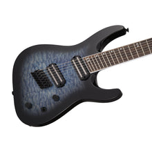 [PREORDER] Jackson X Series Soloist SLATX7 QM Multi-Scale Electric Guitar, Trans Blue Burst