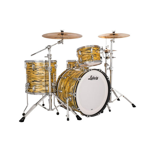 [PREORDER] Ludwig L84233AXA2WC Classic Maple 3-Pcs (22/16/13)FAB Drum Shell Kit, Lemon Oyster
