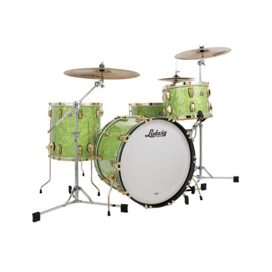 [PREORDER] Ludwig L84233LXEPWCB Classic Maple Vintage 3-Piece (22/16/13)Drum Shell Kit, Emerald Pearl