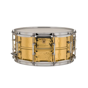 [PREORDER] Ludwig LB422BKT 6.5x14inch Hammered Brass Snare Drum