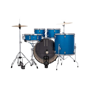 [PREORDER] Ludwig LC19519 Accent Drive 5-Piece Drums Set w/Hardware+Throne+Cymbal, Blue Sparkle (22x16 BD / 16x16 FT / 12x9 TT / 10x8 TT / 14x6.5 SD)