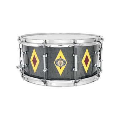 [PREORDER] Ludwig LLS503XXCX2 6.5x14 Legacy Mahogany 110th Anni. Snare Drum, Flash Diamond Inlay Charcoal