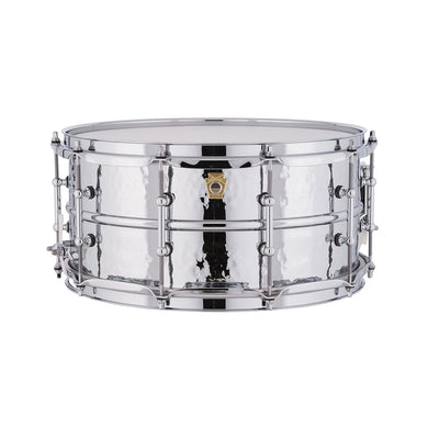 [PREORDER] Ludwig LM402KT 6.5x14inch Supraphonic Chrome-Plated Aluminium Snare Drum, Hammered Shell, Tube Lugs