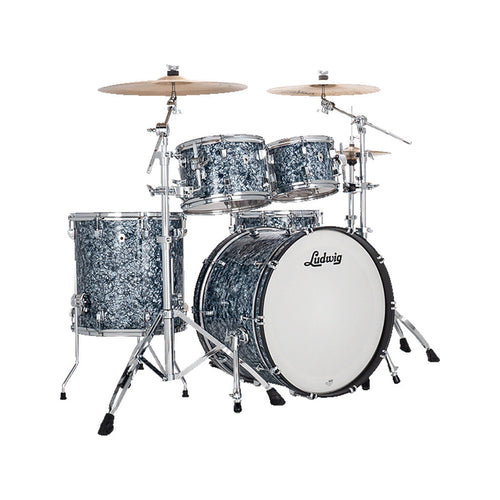 [PREORDER] Ludwig LN34433TXA7 Neusonic 3-Piece Pro Beat Shell Pack (24B/16F/13T), Steel Blue Pearl