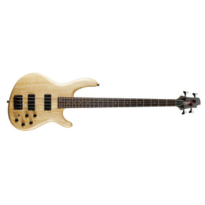 Cort Action DLX AS 4-strings Electric Bass Guitar with Bag - Open Pore Natural