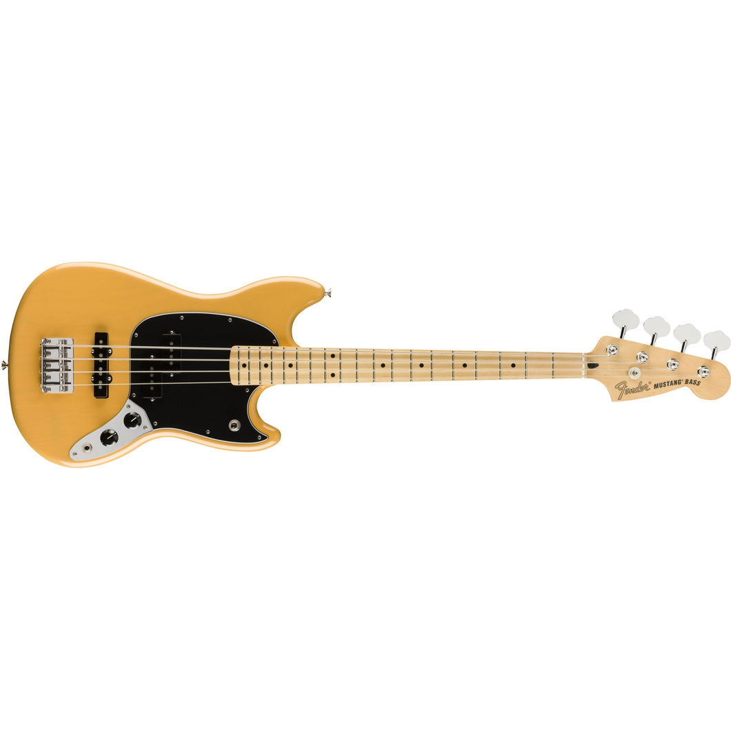 [PREORDER 2 WEEKS] Fender Limited Edition Player Mustang Bass PJ Guitar, Maple FB, Butterscotch Blonde