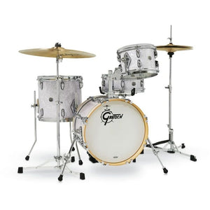[PREORDER] Gretsch GB-M264-014 4-Piece Brooklyn Micro Kit (16B/10T/13FT/4.5S), White Marine