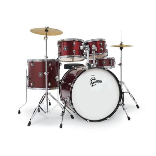 [PREORDER] Gretsch RGE625RS Renegade 5-Piece Drum Kit w/Hardware+Cymbals(13H+15CR), Ruby Sparkle