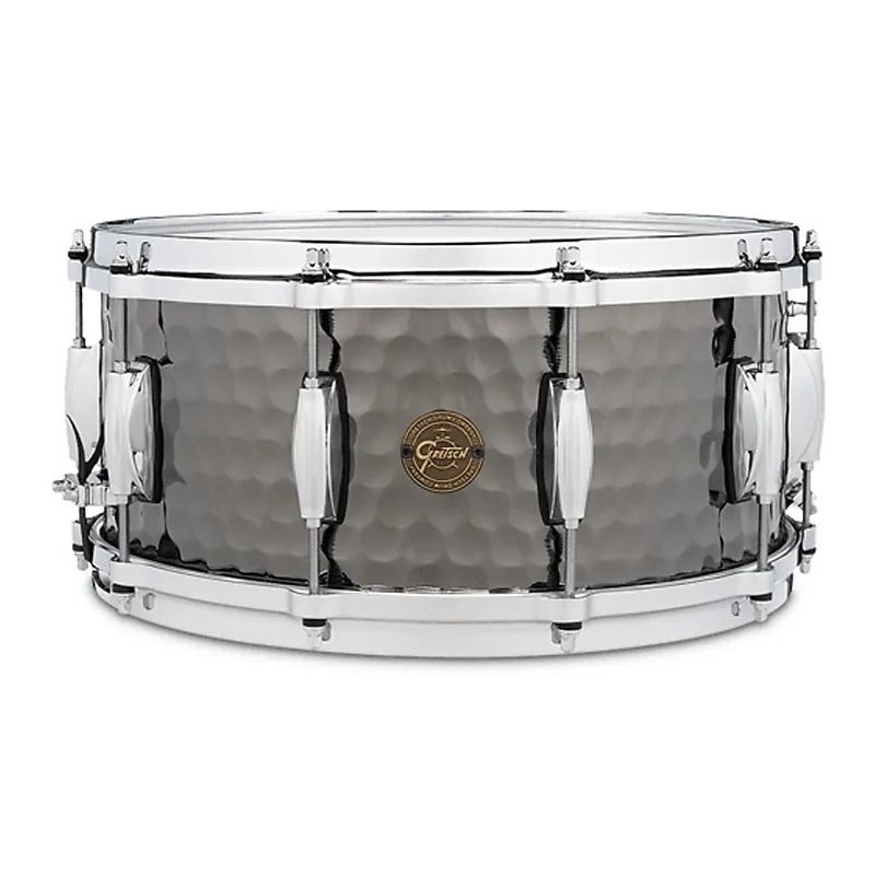 [PREORDER] Gretsch S1-6514WH-BSH 6.5x14inch Hammered Black Steel Snare Drum