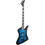 [PREORDER 2 WEEKS] Jackson JS Series Kelly Bird Bass JS3Q Guitar, Amaranth FB, Transparent Blue Burst