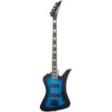 [PREORDER 2 WEEKS] Jackson JS Series Kelly Bird Bass JS3Q Guitar, Amaranth FB, Transparent Blue Burst