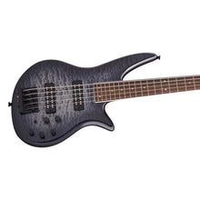 [PREORDER 2 WEEKS] Jackson X Series Spectra Bass SBXQ V Electric Guitar, Laurel FB, Transparent Black Burst