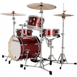 [PREORDER] Ludwig LC2794 Breakbeats By Questlove 4-Piece Drum Kit w/ Bag, Red Sparkle (16x14 BD / 13x13 FT / 10x7 TT / 14x5 SD + Velvet Bag Set)