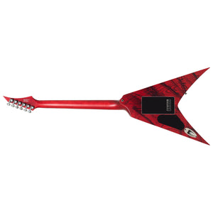 Solar V1.6Canibalismo Red Open Pore and Blood Splatter Electric Guitar
