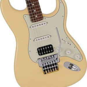 Fender Japan Ltd Ed Stratocaster Floyd Rose Electric Guitar, RW FB, Vintage White