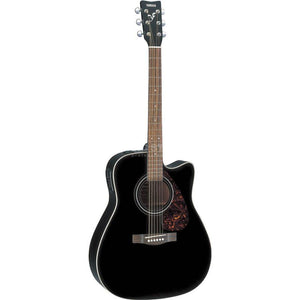 Yamaha FX370C Black Finish Cutaway Acoustic Electric Guitar